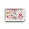 Plateau rectangulaire kraft (28x18 cm) - Recette cupcakes*
