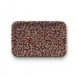 Tray recycled kraft (28x18 cm) - Léopard