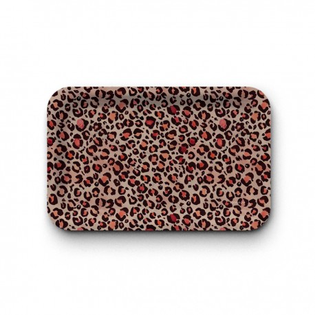 Tray recycled kraft (28x18 cm) - Léopard
