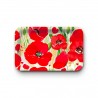 Plateau rectangulaire kraft (28x18 cm) - Coquelicot*