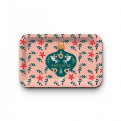 Tray recycled kraft (28x18 cm) - Ho Ho Ho (Noël ensemble)