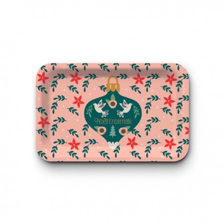 Tray recycled kraft (28x18 cm) - Ho Ho Ho (Noël ensemble)