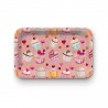 Plateau rectangulaire kraft (28x18 cm) - De l'amour et des cupcakes