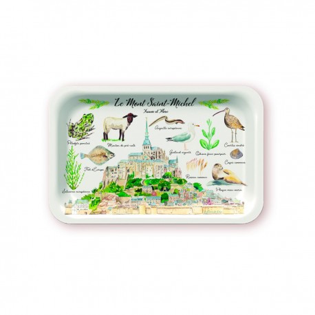 PER - Plateau rectangulaire (28x18 cm) - Le Mont Saint Michel PER