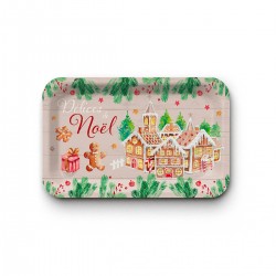 Tray recycled kraft (28x18 cm) - Délices de Noël