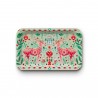 Plateau rectangulaire kraft (mat 28x18 cm) - Noël Folk