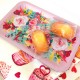 Tray recycled kraft (28x18 cm) - Floral rose (blush pink)