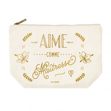 Trousse rectangulaire GM (28x20 cm) - Aime comme maîtresse