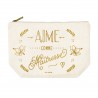 Trousse rectangulaire GM (28x20 cm) - Aime comme maîtresse
