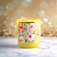 Bougie parfumée 220gr en verre jaune-  Spring floral