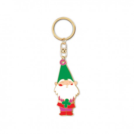 Porte-clés en métal - Nain de jardin