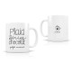 Mug ceramic 350ml - Plaid, séries, chocolat