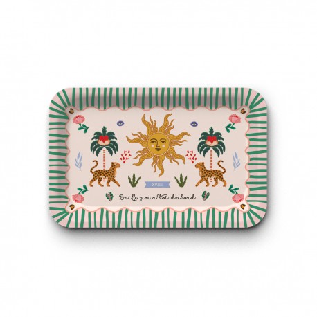 Kraft tray (mat 28x18 cm) - Le Soleil