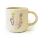 Mug céramique rond beige 350ml - A fleur de peau (bout du monde)