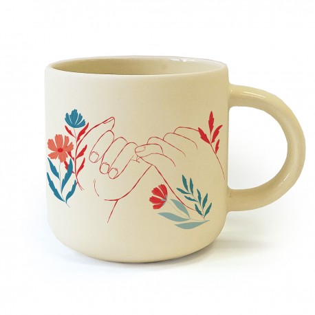 Round ceramic mug 12oz - A fleur de peau (promis juré)