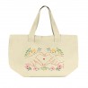 Large tote bag with closure - A fleur de peau
