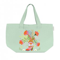 Large tote bag with closure - Farwest (Santiag solo)