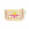Trousse rectangulaire en coton beige PM  - Far-west (Aigle)