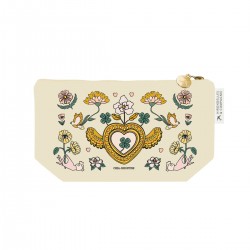 Trousse rectangulaire beige PM (24x13 cm) - De tout mon coeur