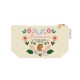 Trousse rectangulaire en coton beige PM (24x13 cm) - Le Soleil(Maman)
