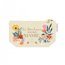 Trousse rectangulaire b PM (24x13 cm) - Le bonheur est partout(mamie)