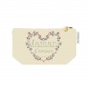 Trousse rectangulaire en coton beige PM - Ecole de vie(Maman d'amour)