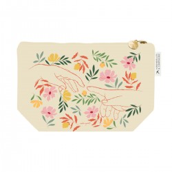 Trousse cosmétique en coton GM (28x18 cm) - A fleur de peau