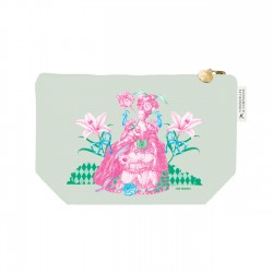 Trousse cosmétique en velours GM (28x18 cm) -Jardin des secrets (pop)