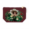 Trousse cosmétique en velours GM rouge - Les Muses (Savina)