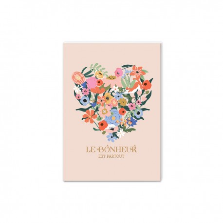 Carnet souple A6 (72 pages) - Le bonheur est partout (DCC)