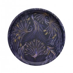 Plateau rond (dia 30cm) en métal - Sara Miller (Birthday Coll.)