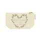 Trousse rectangulaire en coton beige PM - Ecole de vie (Maîtresse)