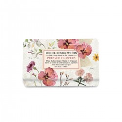Savon rectangulaire en barre 190g - Pressed Flowers
