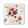 Pochette de 20 serviettes cocktail - Pressed Flowers