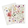 Set de 2 torchons assortis 100% coton - Pressed Flowers