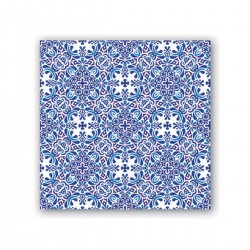 Pochette de 20 serviettes cocktail - Indigo Seas