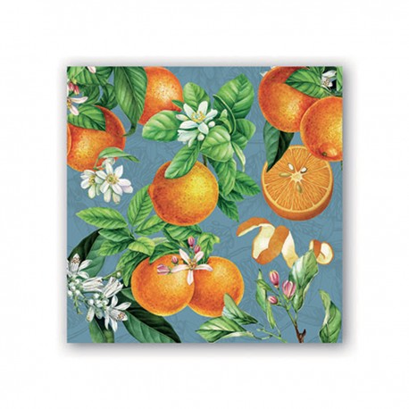 Pochette de 20 serviettes cocktail - L'Orange