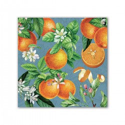 Pochette de 20 serviettes carrées - L'Orange