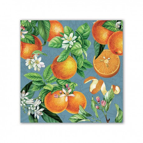 Pochette de 20 serviettes carrées - L'Orange