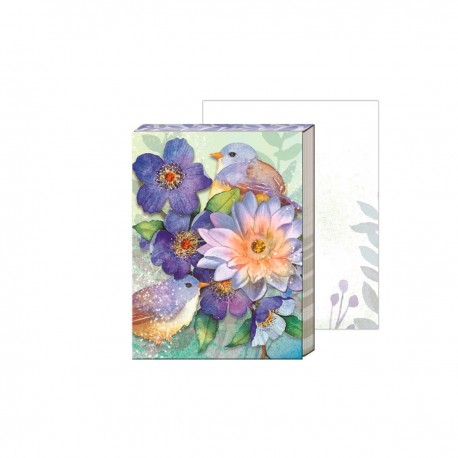 Pocket carnet de notes 'Lotus birds'
