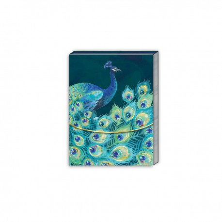 Pocket carnet de notes (One Peacock) 'Emerald Peacock'