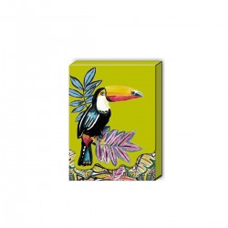 Pocket carnet de notes aimanté - Lime Toucan