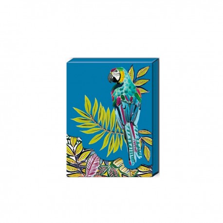 Pocket carnet de notes aimanté - Blue Parrot