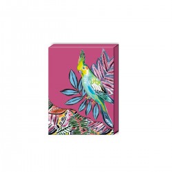 Pocket carnet de notes aimanté - Pink Cockatiel