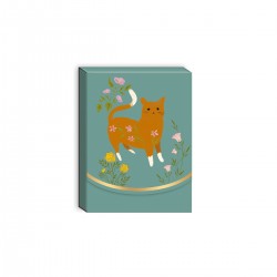 Pocket carnet de notes aimanté - Brown cat