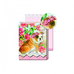 Pocket carnet de notes aimanté - Chien & Collier
