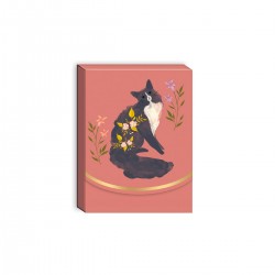 Pocket carnet de notes aimanté - Black cat