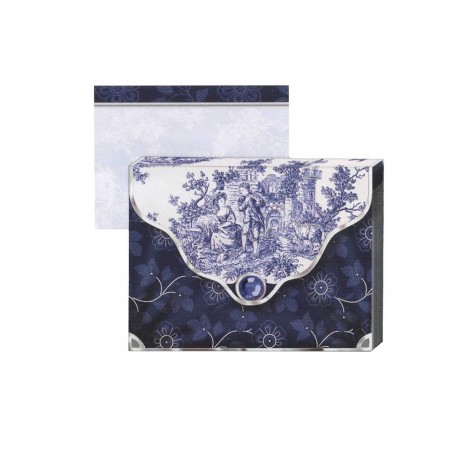 Pocket Carnet Notes 'Toile de Jouy'