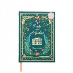 A5 embroidered journal - Reading Room (Pride&Prejudice)