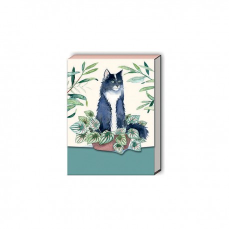 Pocket notepad - Houseplant Black Cat